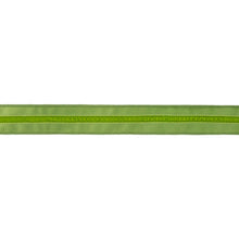 Load image into Gallery viewer, 1 1/2" Wired Velvet Ribbon w/ Trim | Green w/ Green Trim | 10 Yard Roll