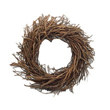 Load image into Gallery viewer, Rattan Willow Thanksgiving Fall Autumn Door Wreath 27.5": Natural/Brown