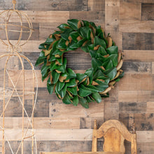 Load image into Gallery viewer, Magnolia Leaf Wreath - 27 Inch