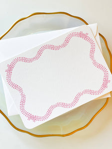 Pink Vine Notecard Set