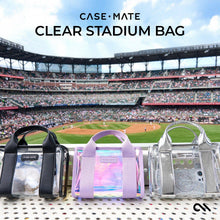 Load image into Gallery viewer, Case-Mate Clear Stadium Bag: Varsity Red Bow