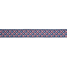 Load image into Gallery viewer, 1 1/2" Wired Ribbon | Patriotic Diamond Stars/Plaid | 10 Yard Roll