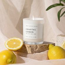 Load image into Gallery viewer, Coastal Lemon 11 oz Soy Candle