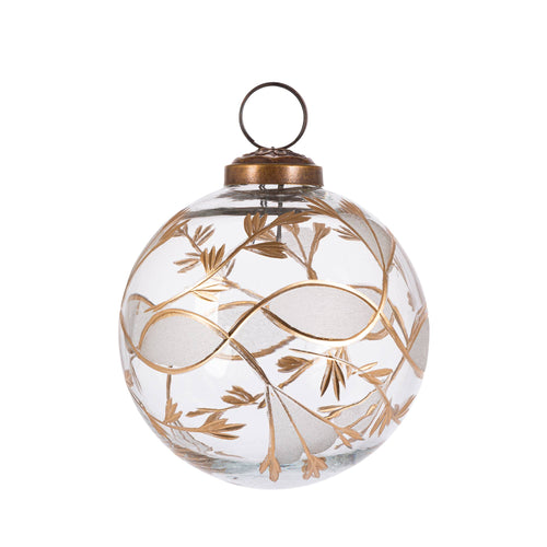 Etched Vintage Vine Ornament