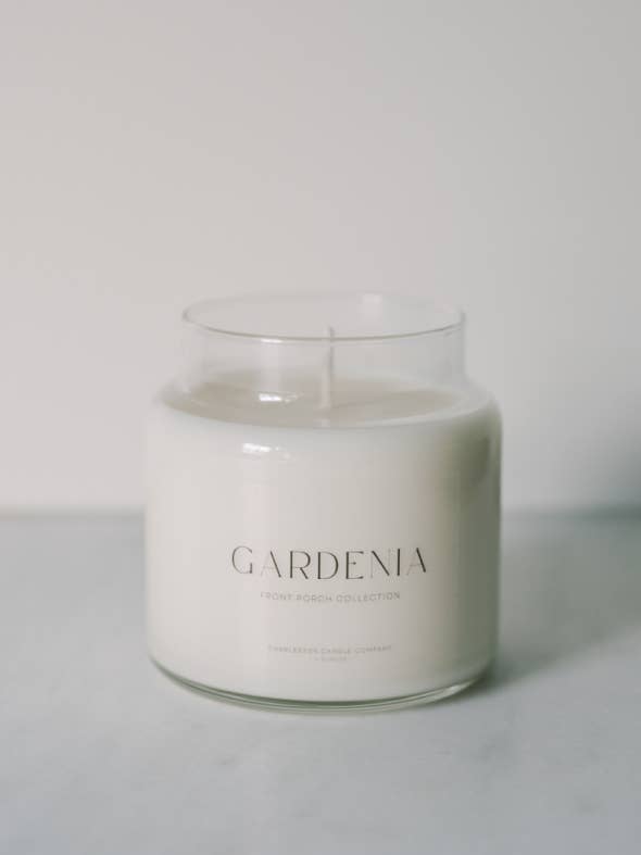 Gardenia Soy Candle | Front Porch Collection: 16 oz.