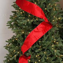 Load image into Gallery viewer, Wired Ribbon-Red Velvet with Metallic Red back (4inW)