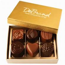 6 Piece box of chocolates assorted